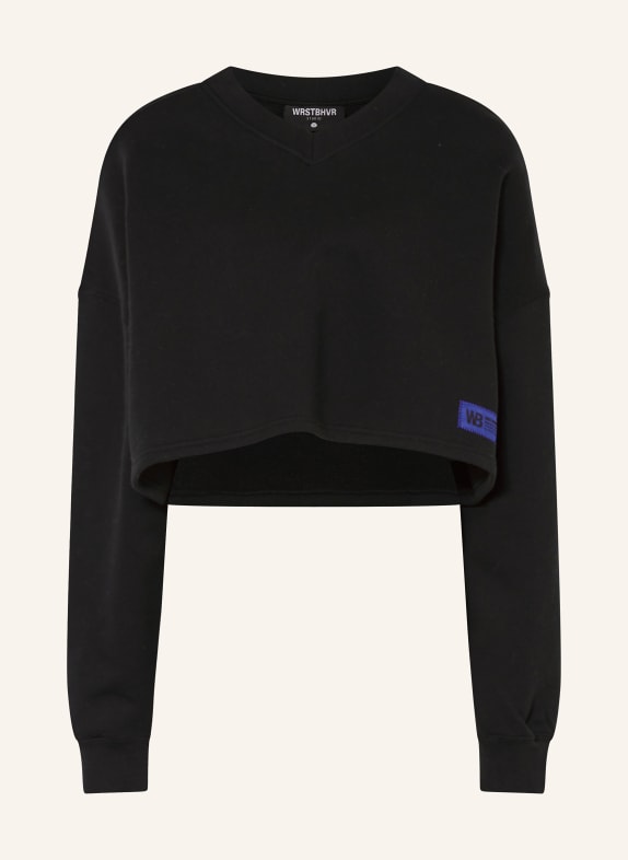 WRSTBHVR Cropped sweatshirt SLATA BLACK