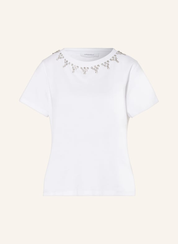 darling harbour T-shirt with decorative gems WEISS