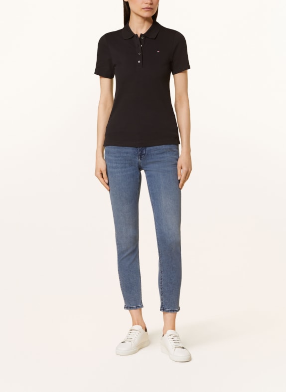 TOMMY HILFIGER Piqué poloshirt ZWART