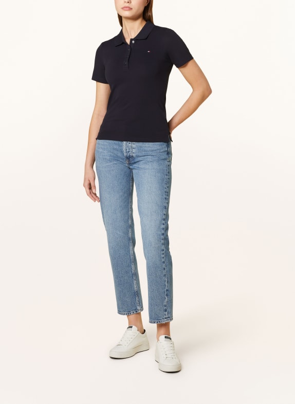 TOMMY HILFIGER Piqué poloshirt DONKERBLAUW