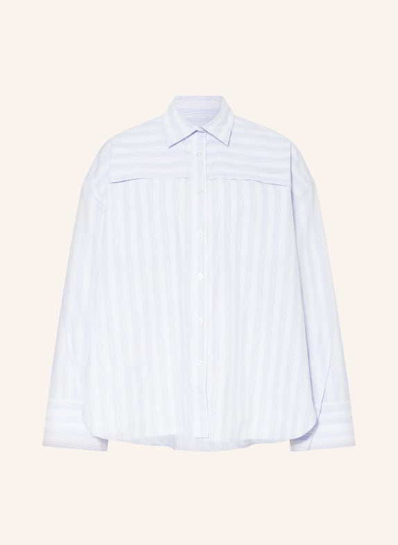 REMAIN Oversized shirt blouse WHITE/ LIGHT BLUE/ BLACK