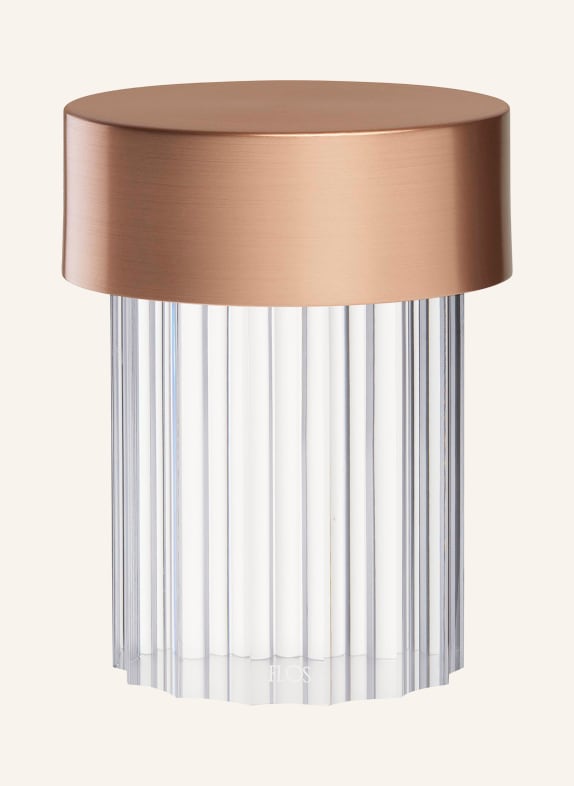 FLOS Tischleuchte LAST ORDER FLUTED ROSÉGOLD/ WEISS