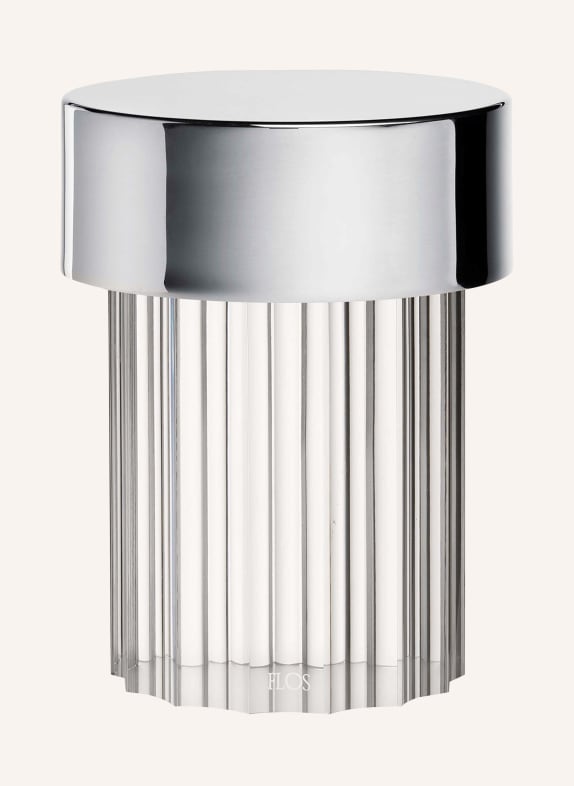 FLOS Tischleuchte LAST ORDER FLUTED WEISS/ SILBER