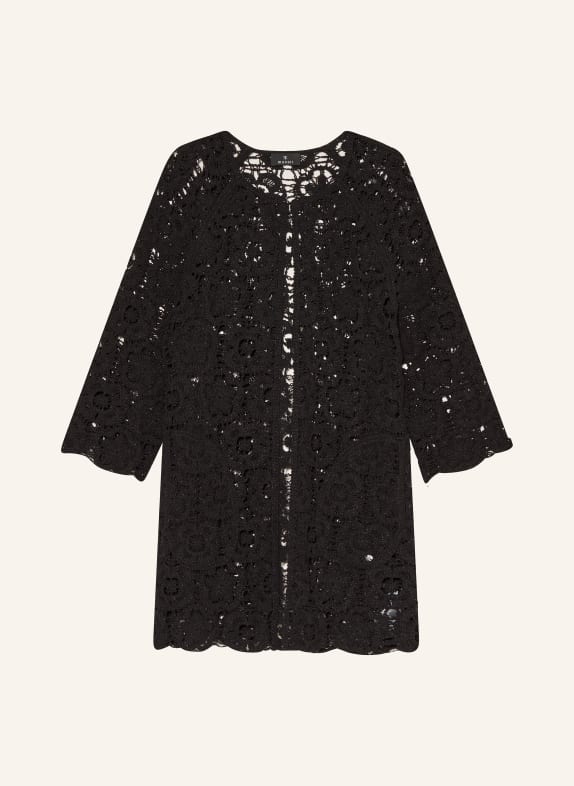 monari Knit cardigan with glitter thread BLACK