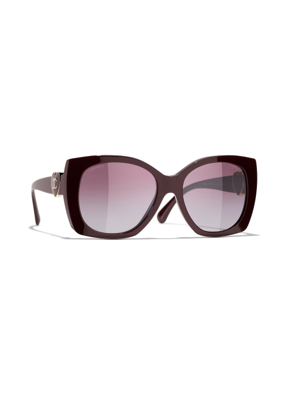 CHANEL Butterfly style sunglasses 1461S1 DARK RED/ FUCHSIA GRADIENT