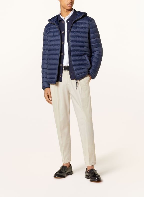 STROKESMAN'S gewatteerde jas DONKERBLAUW
