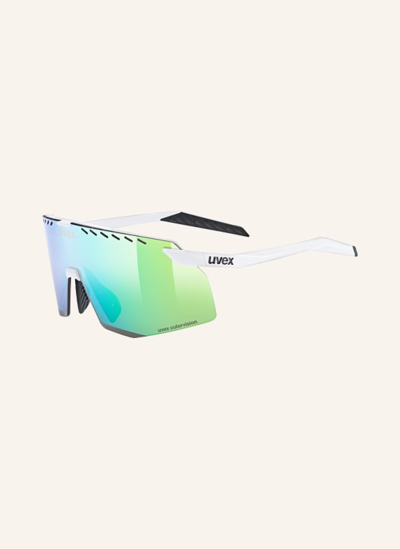 uvex Cycling glasses PACE STAGE CV 01403 - WHITE/ PURPLE MIRRORED