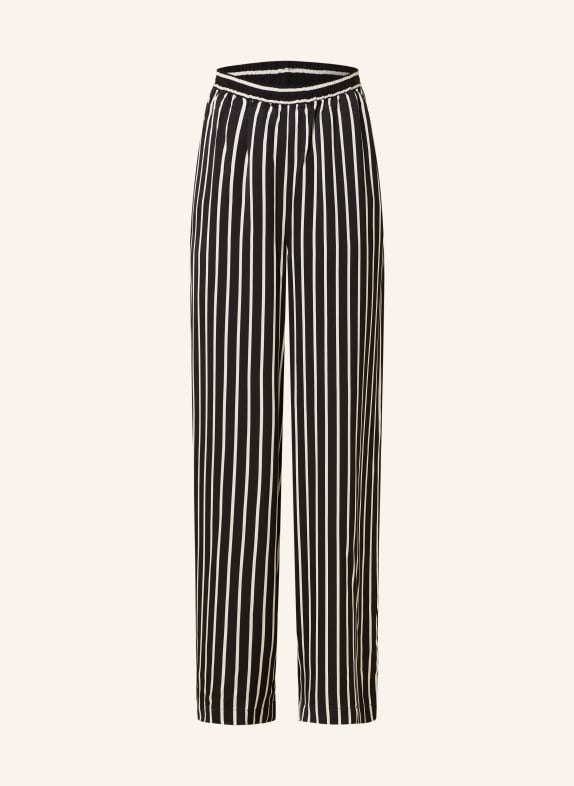 MRS & HUGS Wide leg trousers BLACK/ WHITE