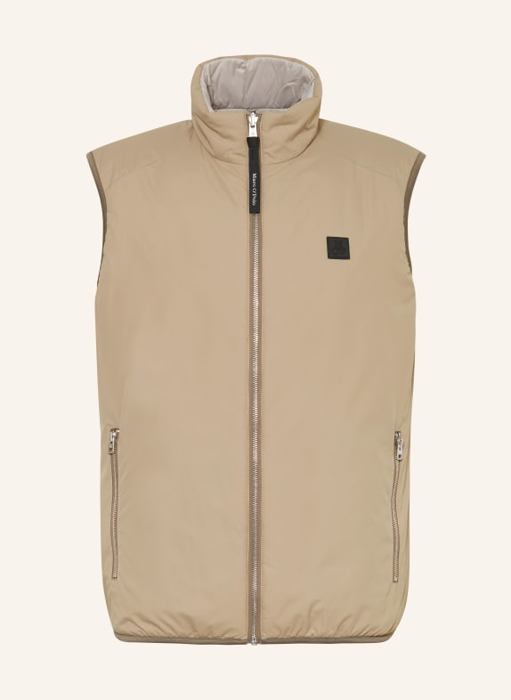 Marc O'Polo Quilted vest reversible BEIGE/ LIGHT GRAY