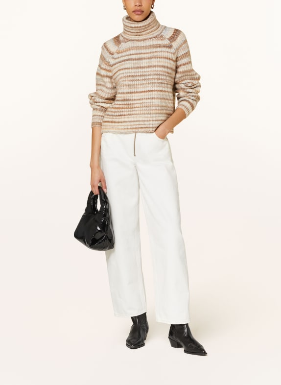 MRS & HUGS Cropped coltrui TAUPE / LICHTBRUIN / ECRU