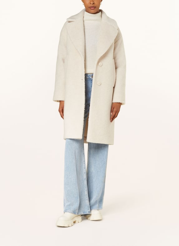 FUCHS SCHMITT Płaszcz z pluszowego materiału ECRU