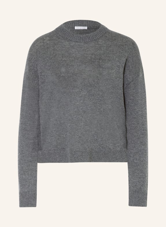 MRS & HUGS Pullover mit Cashmere GRAU