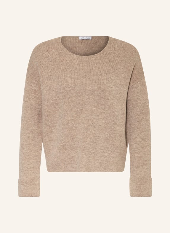 MRS & HUGS Pullover mit Cashmere BEIGE