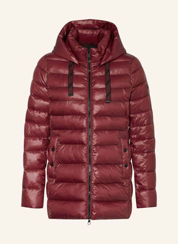 FUCHS SCHMITT Steppjacke mit abnehmbarer Kapuze DUNKELROT