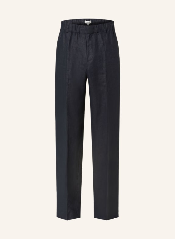 COS Linen trousers relaxed fit DARK BLUE