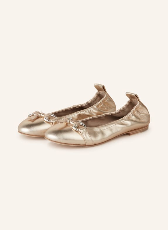 KENNEL & SCHMENGER Ballet Flats NELLY GOLD/ SILVER