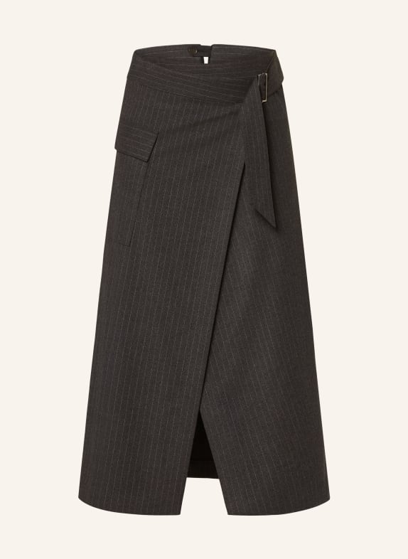 RIANI Skirt in wrap look DARK GRAY