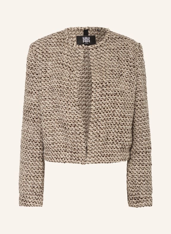 RIANI Bouclé-Jacke mit Glitzergarn BRAUN/ HELLBRAUN/ TAUPE