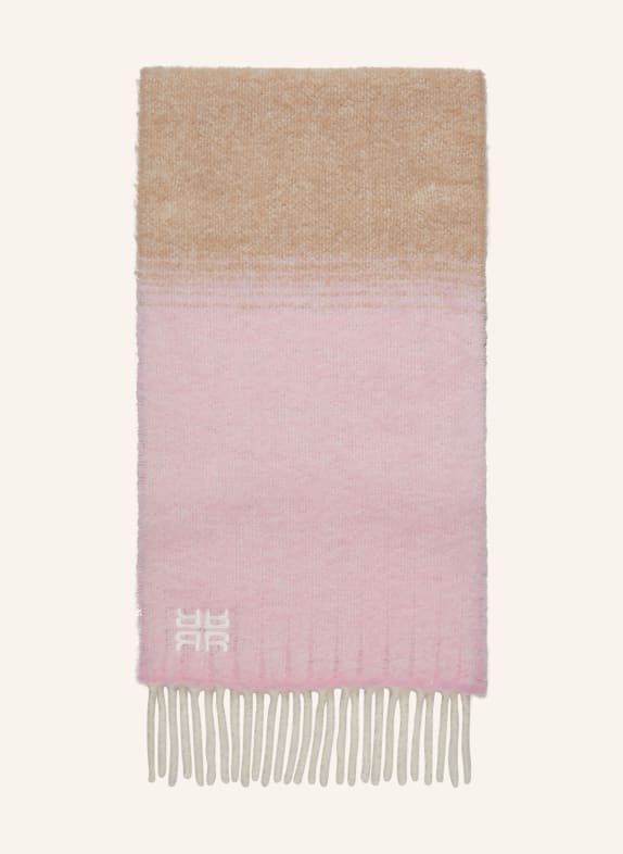 RIANI Alpaca scarf PINK/ BEIGE