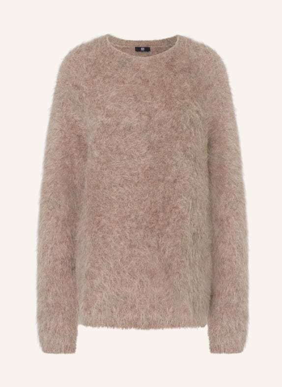 RIANI Alpaka-Pullover DUNKELBRAUN
