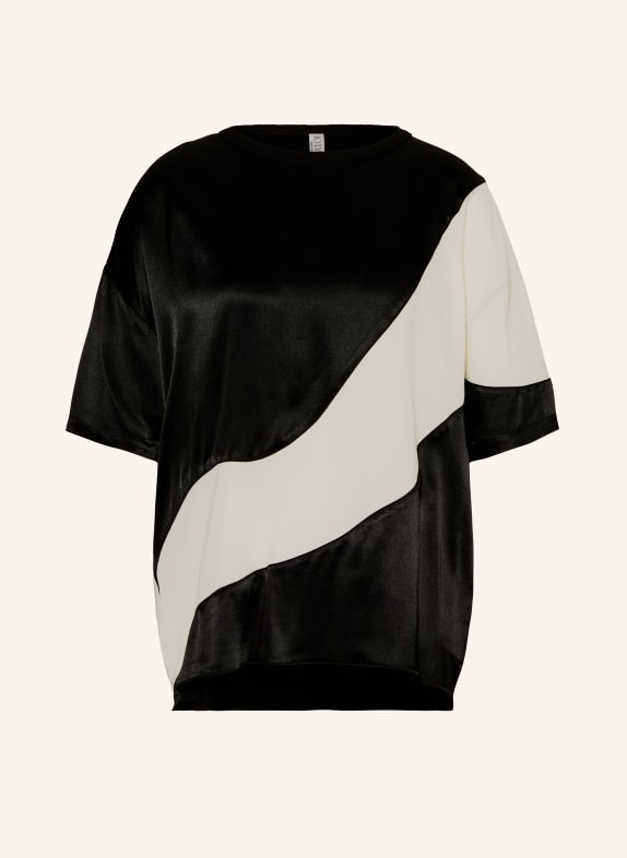 10DAYS Oversized-Shirt SCHWARZ/ ECRU