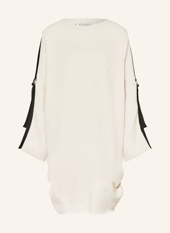 10DAYS Sweatkleid HELLGRAU/ SCHWARZ