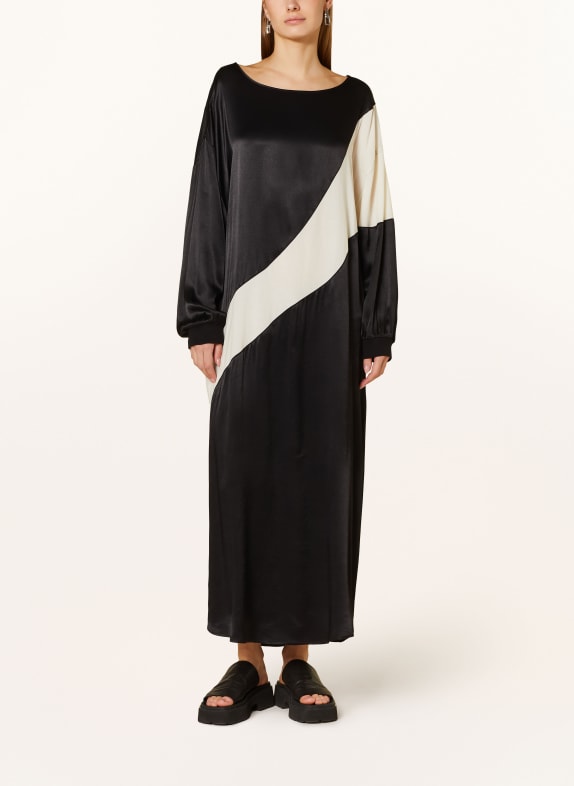 10DAYS Dress BLACK / ECRU