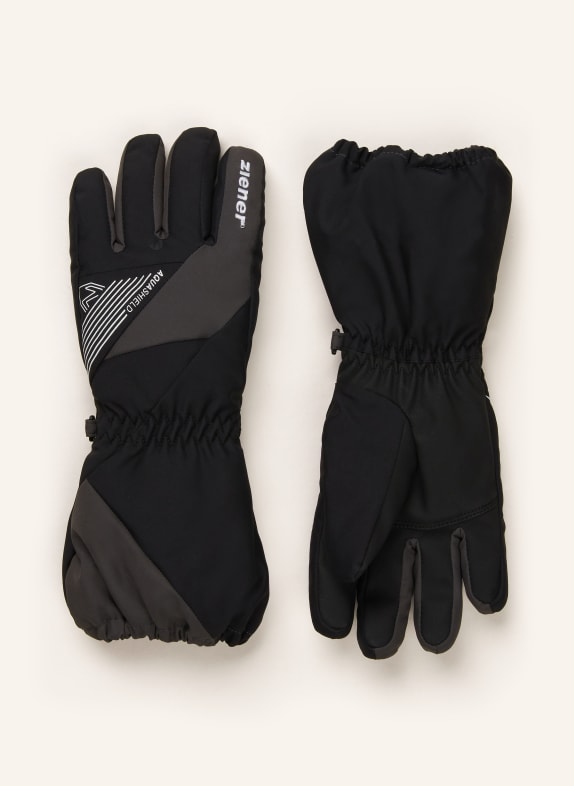 Ziener Skihandschuhe LAILACO AS® JUNIOR SCHWARZ/ GRAU