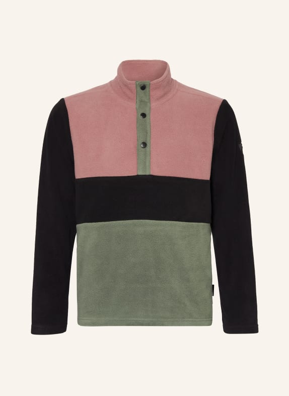 Ziener Fleecejacke JANNU ROSÉ/ SCHWARZ/ KHAKI