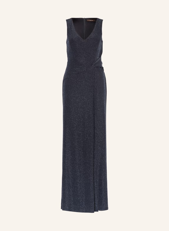 Vera Mont Jumpsuit with glitter thread DARK BLUE/ SILVER