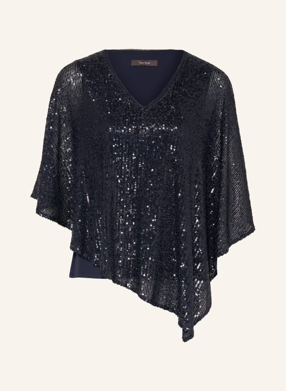 Vera Mont Shirt blouse with cut-outs and sequins DARK BLUE
