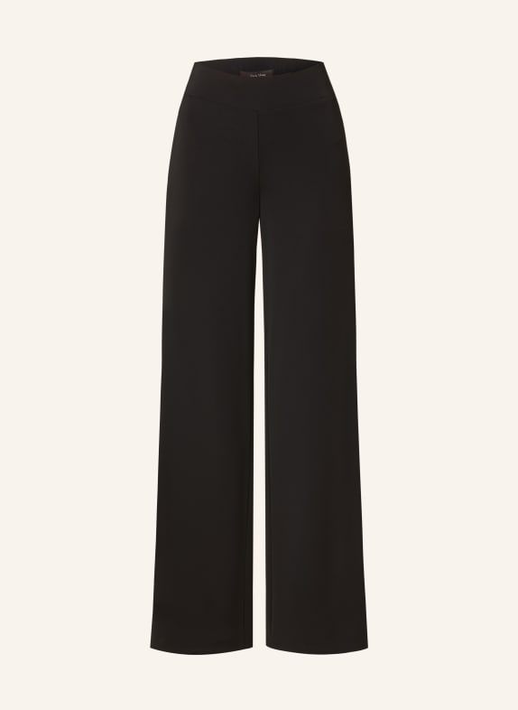 Vera Mont Wide leg trousers made of jersey BLACK