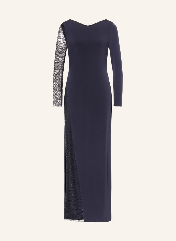 Vera Mont Evening dress in jersey with decorative gems DARK BLUE