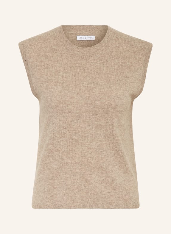 MRS & HUGS Pullunder mit Cashmere TAUPE