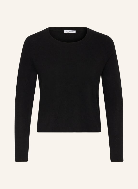 MRS & HUGS Cropped-Pullover aus Cashmere SCHWARZ