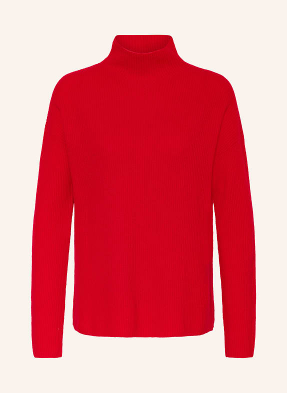 MRS & HUGS Rollkragenpullover mit Cashmere ROT