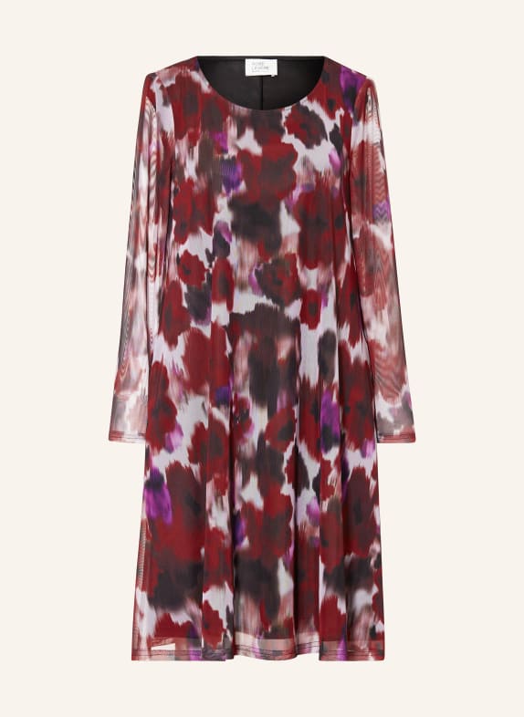 ROBE LÉGÈRE Mesh dress DARK RED/ PURPLE/ DARK BROWN