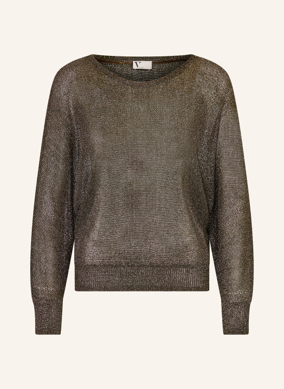 V by Vera Mont Pullover mit Glitzergarn OLIV