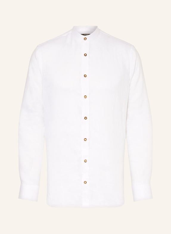 arido Trachten shirt regular fit made of linen WHITE