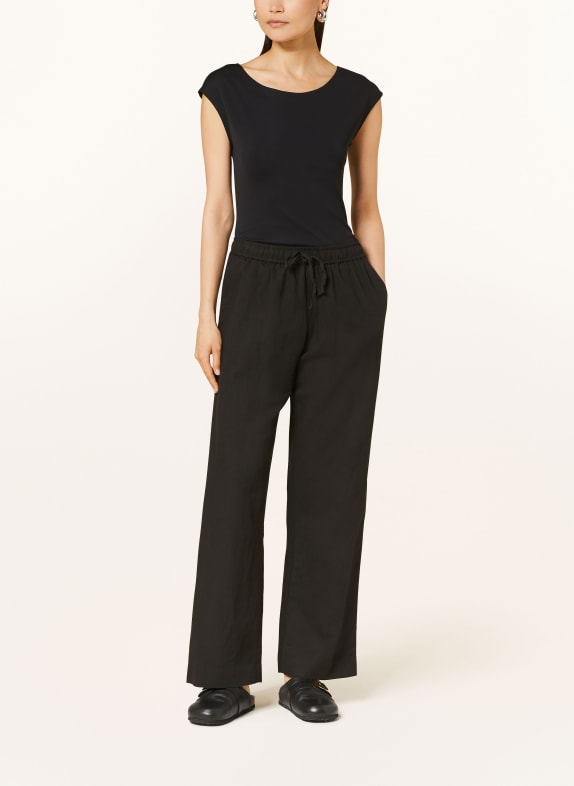NEO NOIR Marlene broek SONAR met linnen ZWART