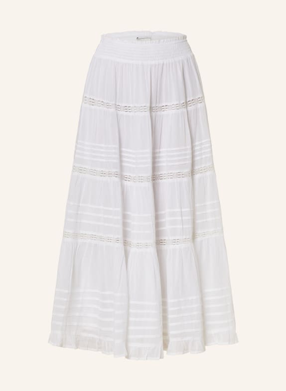 NEO NOIR Skirt FELICIA with broderie anglaise WHITE