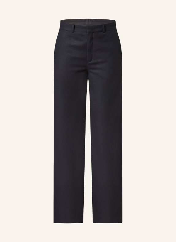 DRYKORN Wide leg trousers DESK DARK BLUE