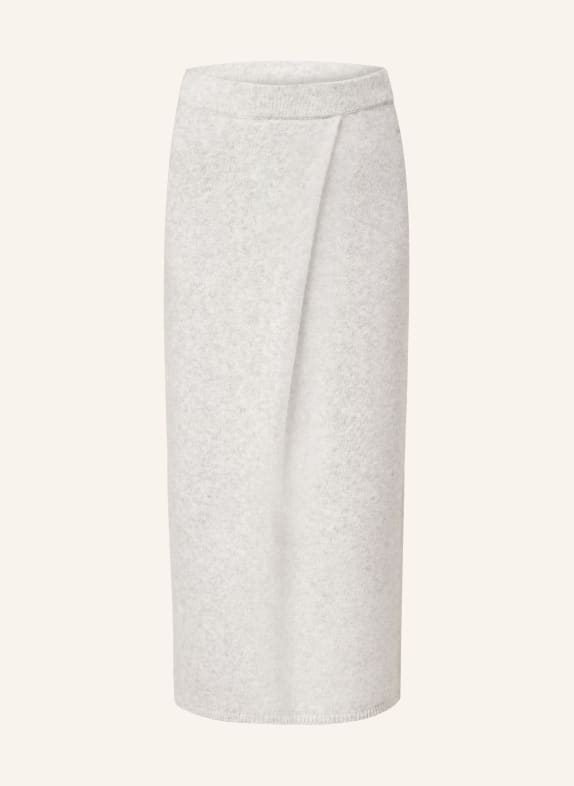 SMINFINITY Cashmere-Rock in Wickeloptik HELLGRAU