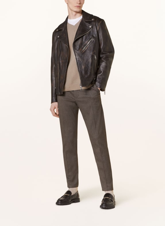 DRYKORN Chino AJEND Extra Slim Fit MARRON FONCÉ