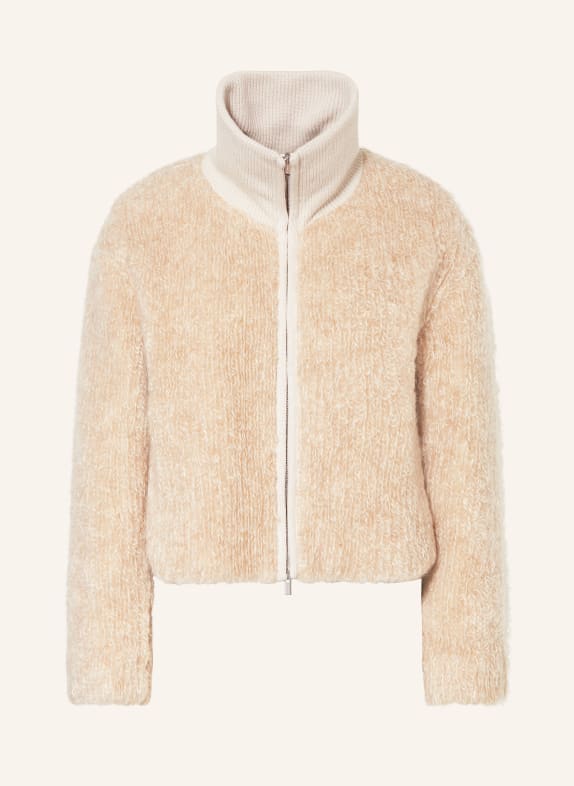 PESERICO Jacket with mohair and camel hair BEIGE