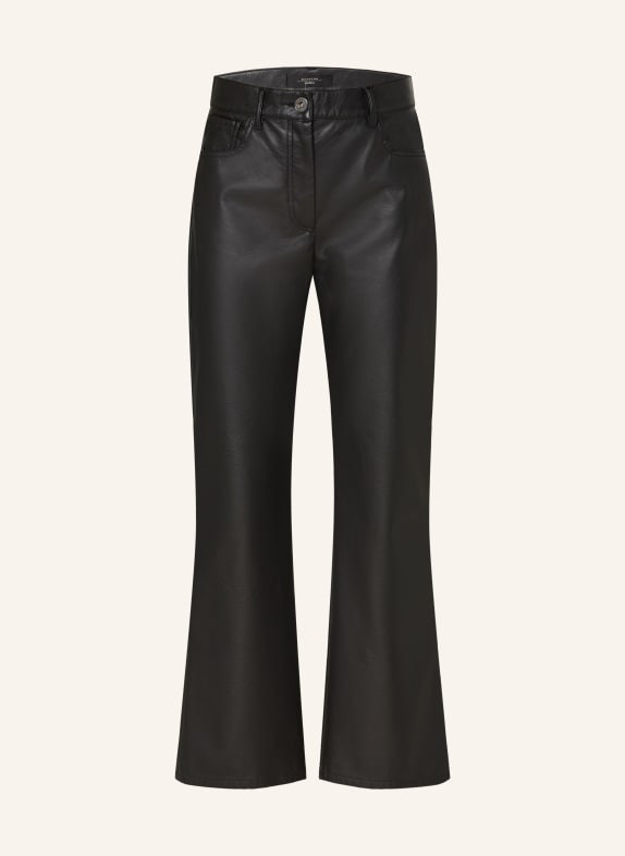 WEEKEND Max Mara Hose CALIFFO in Lederoptik SCHWARZ