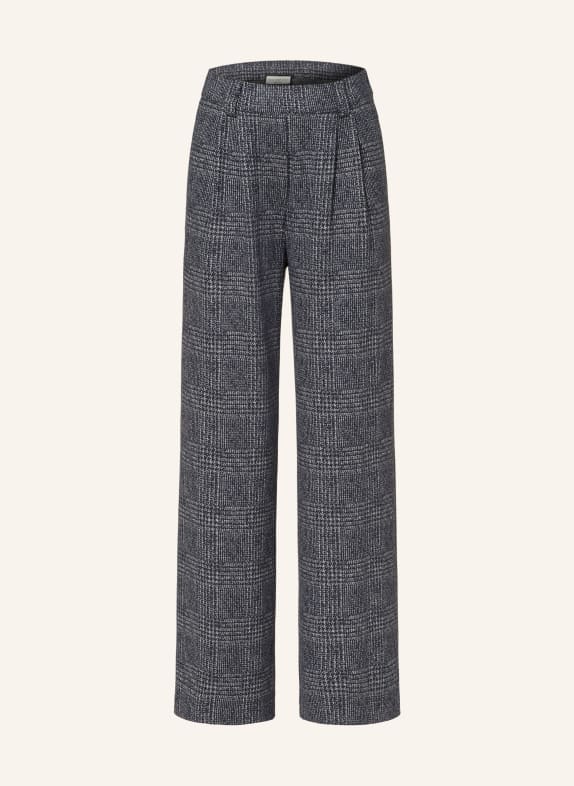 SEM PER LEI Wide leg trousers DARK BLUE/ BLUE GRAY