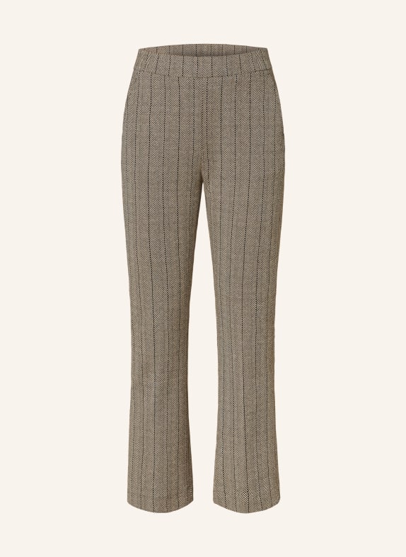 SEM PER LEI Jersey pants LIGHT BROWN/ DARK BROWN