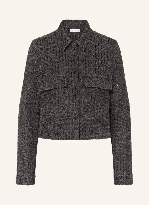 SEM PER LEI Boxy jacket with sequins DARK GRAY