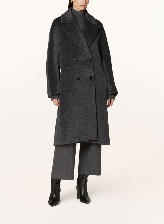 S Max Mara Coat NICOLE with alpaca DARK GRAY